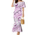 Pasifika Festival Family Matching Mermaid Dress and Hawaiian Shirt Tribal Pattern Lilac Version LT01 Mom's Dress Purple - Polynesian Pride