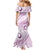 Pasifika Festival Family Matching Mermaid Dress and Hawaiian Shirt Tribal Pattern Lilac Version LT01 - Polynesian Pride