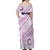 Pasifika Festival Family Matching Off Shoulder Maxi Dress and Hawaiian Shirt Tribal Pattern Lilac Version LT01 - Polynesian Pride