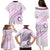 Pasifika Festival Family Matching Puletasi and Hawaiian Shirt Tribal Pattern Lilac Version LT01 - Polynesian Pride