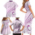 Pasifika Festival Family Matching Short Sleeve Bodycon Dress and Hawaiian Shirt Tribal Pattern Lilac Version LT01 - Polynesian Pride