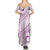 Pasifika Festival Family Matching Summer Maxi Dress and Hawaiian Shirt Tribal Pattern Lilac Version LT01 - Polynesian Pride