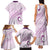 Pasifika Festival Family Matching Tank Maxi Dress and Hawaiian Shirt Tribal Pattern Lilac Version LT01 - Polynesian Pride