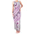 Pasifika Festival Family Matching Tank Maxi Dress and Hawaiian Shirt Tribal Pattern Lilac Version LT01 Mom's Dress Purple - Polynesian Pride