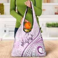 Pasifika Festival Grocery Bag Tribal Pattern Lilac Version LT01 - Polynesian Pride