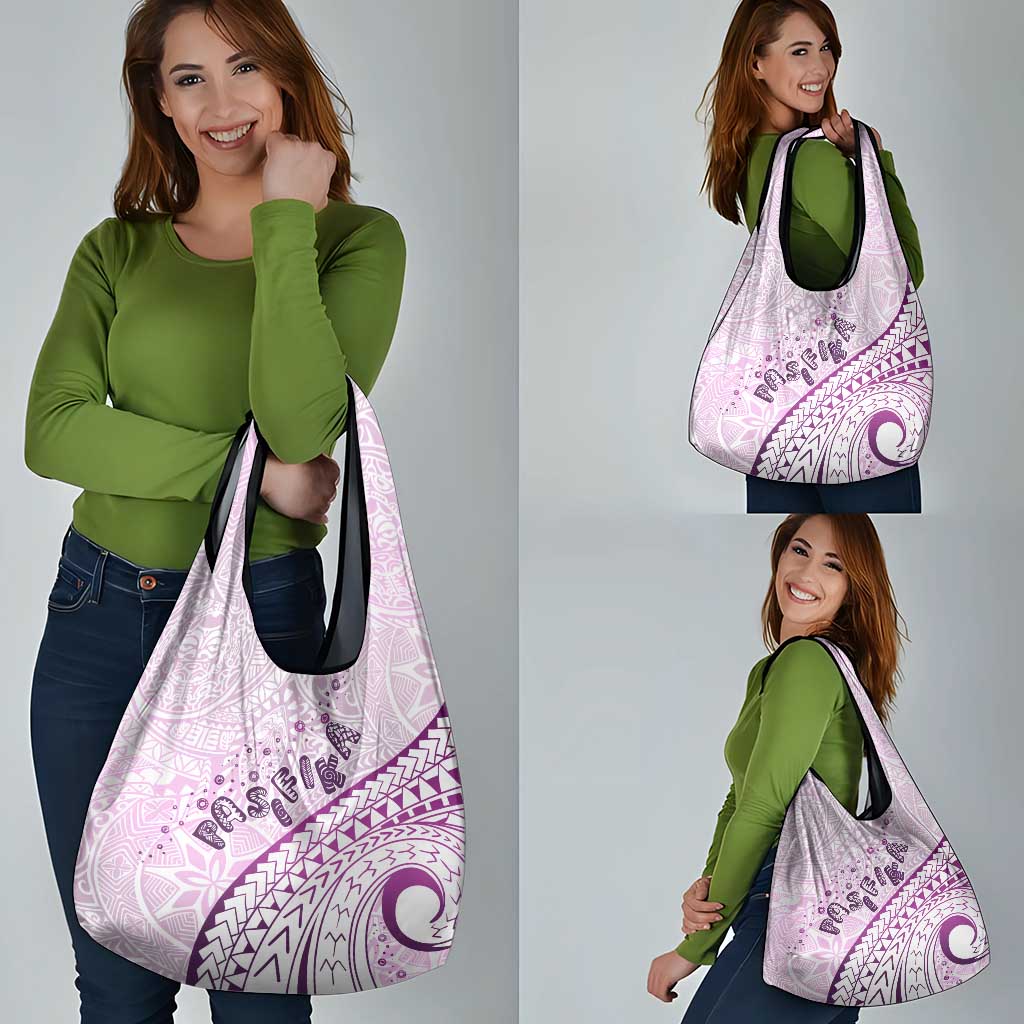 Pasifika Festival Grocery Bag Tribal Pattern Lilac Version LT01 - Polynesian Pride