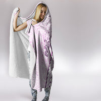 Pasifika Festival Hooded Blanket Tribal Pattern Lilac Version LT01 - Polynesian Pride