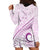 Pasifika Festival Hoodie Dress Tribal Pattern Lilac Version LT01 - Polynesian Pride