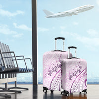 Pasifika Festival Luggage Cover Tribal Pattern Lilac Version