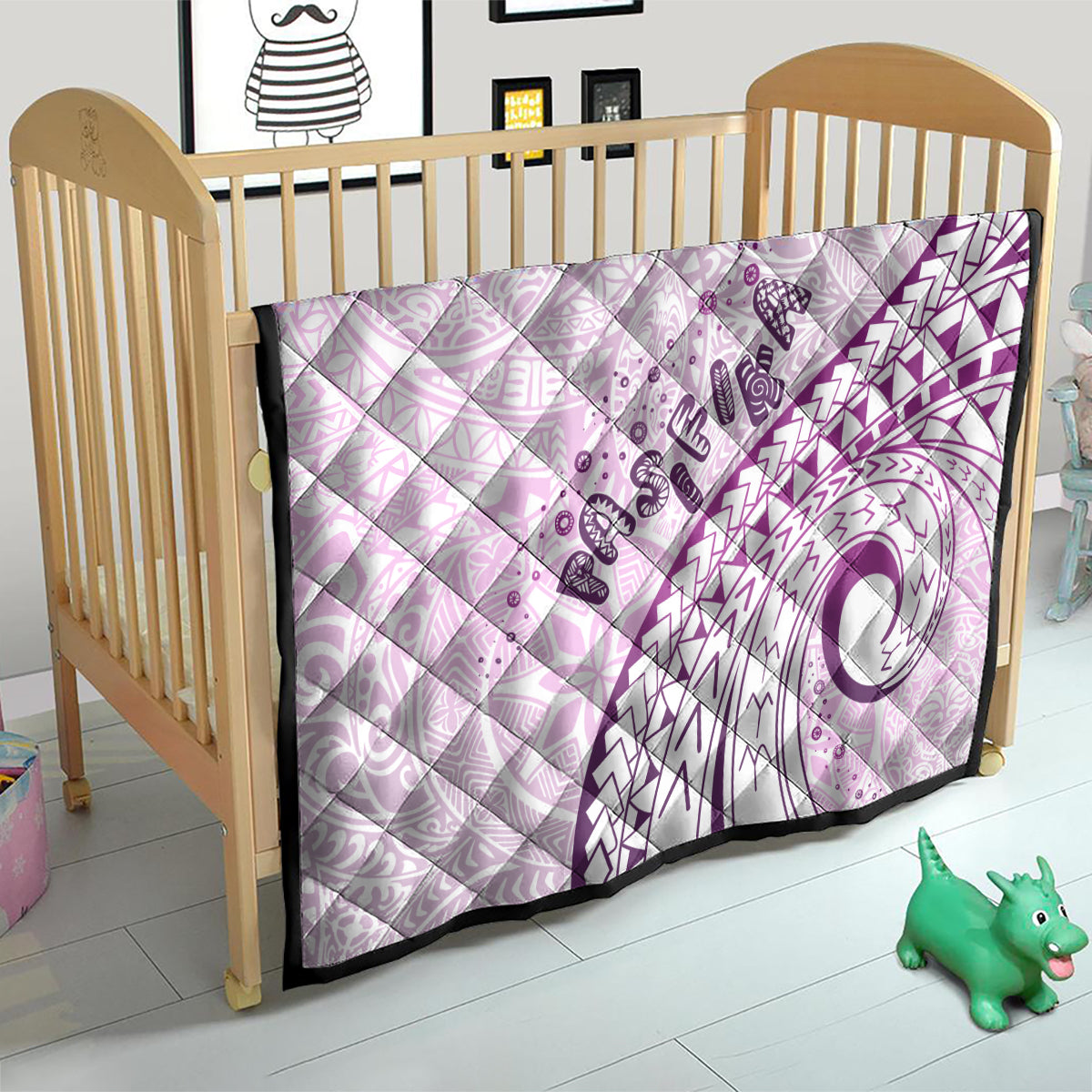 Pasifika Festival Quilt Tribal Pattern Lilac Version