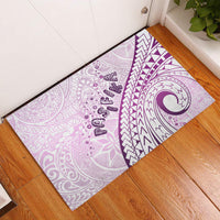 Pasifika Festival Rubber Doormat Tribal Pattern Lilac Version LT01 Purple - Polynesian Pride