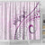 Pasifika Festival Shower Curtain Tribal Pattern Lilac Version