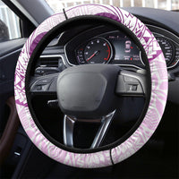 Pasifika Festival Steering Wheel Cover Tribal Pattern Lilac Version LT01 - Polynesian Pride