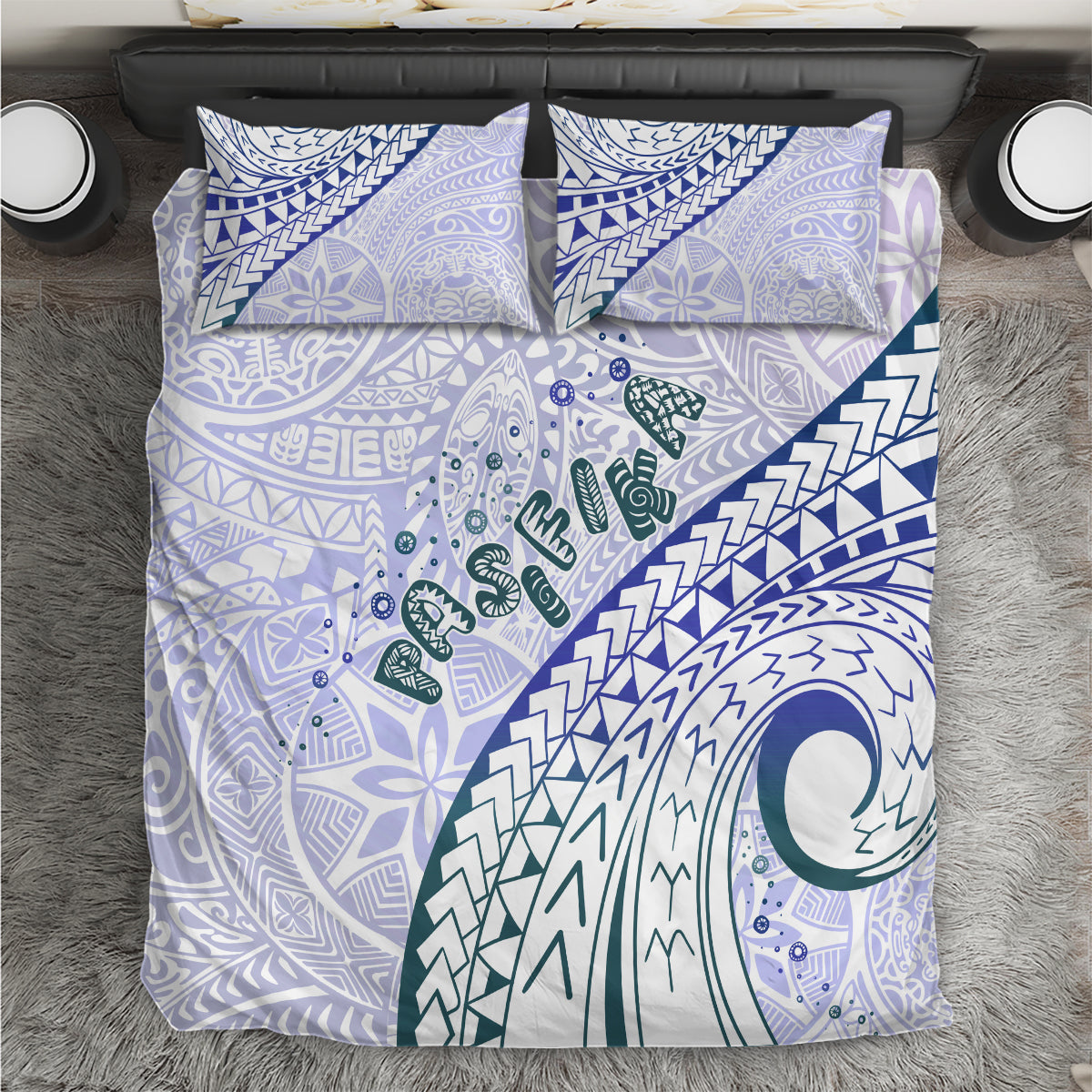 Pasifika Festival Bedding Set Tribal Pattern Violet Version LT01 Purple - Polynesian Pride