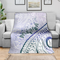 Pasifika Festival Blanket Tribal Pattern Violet Version LT01 - Polynesian Pride