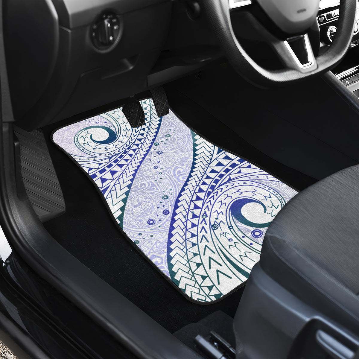 Pasifika Festival Car Mats Tribal Pattern Violet Version LT01 - Polynesian Pride