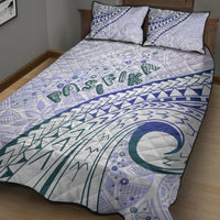 Pasifika Festival Quilt Bed Set Tribal Pattern Violet Version LT01 - Polynesian Pride