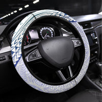 Pasifika Festival Steering Wheel Cover Tribal Pattern Violet Version LT01 Universal Fit Purple - Polynesian Pride
