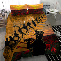 ANZAC Day 2024 Bedding Set Silver Fern With A Trumpet Soldier LT01 - Polynesian Pride