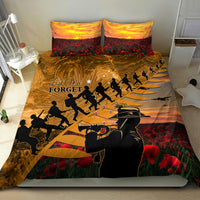 ANZAC Day 2024 Bedding Set Silver Fern With A Trumpet Soldier LT01 - Polynesian Pride