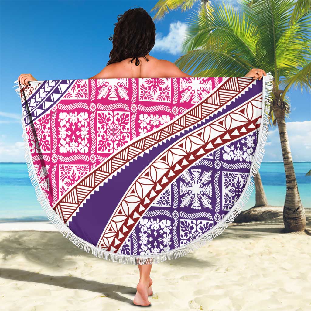Hawaiian Quilt Pattern Beach Blanket Sweet Color Mixed LT01 - Polynesian Pride