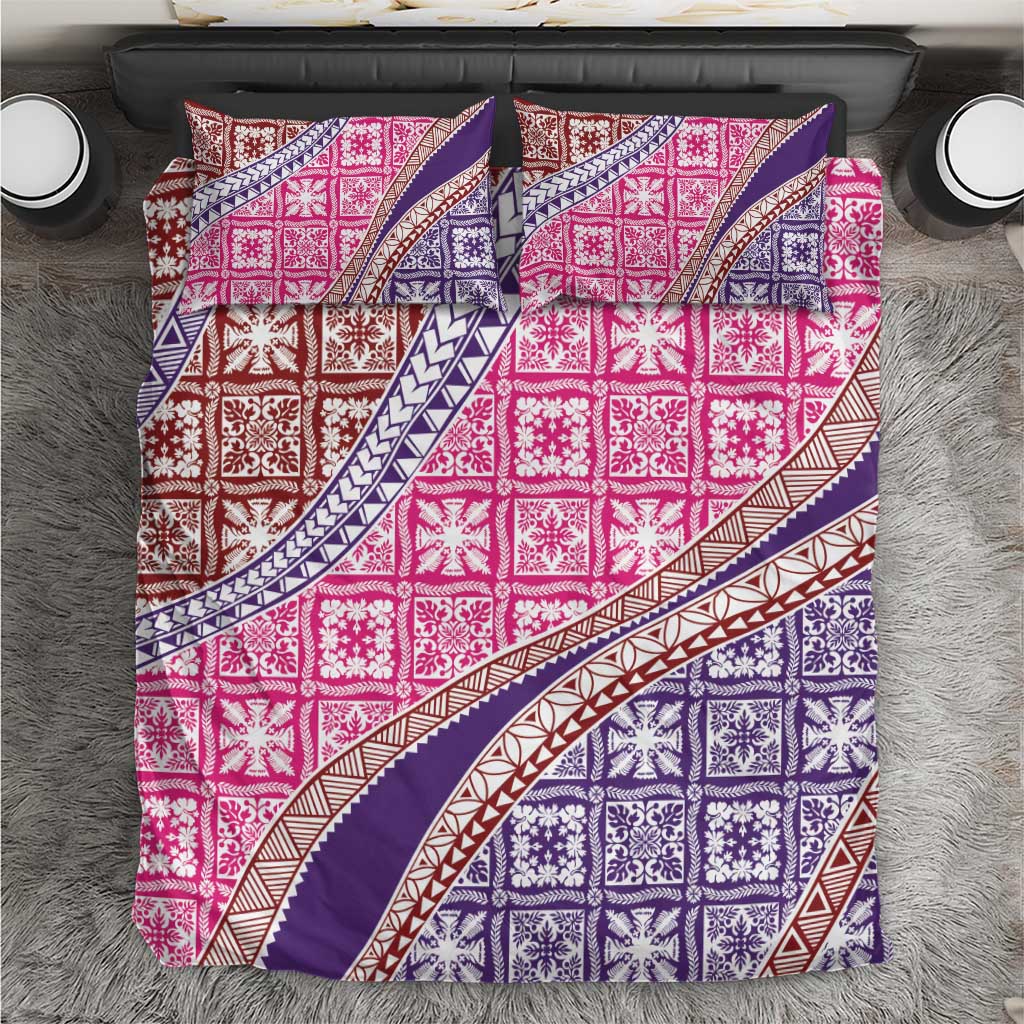 Hawaiian Quilt Pattern Bedding Set Sweet Color Mixed - Polynesian Pride