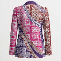 Hawaiian Quilt Pattern Blazer Sweet Color Mixed - Polynesian Pride