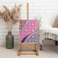 Hawaiian Quilt Pattern Canvas Wall Art Sweet Color Mixed - Polynesian Pride