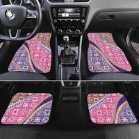 Hawaiian Quilt Pattern Car Mats Sweet Color Mixed - Polynesian Pride
