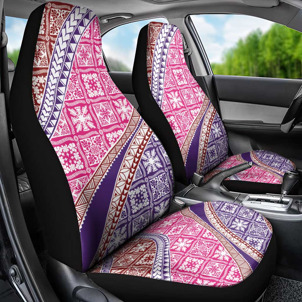 Hawaiian Quilt Pattern Car Seat Cover Sweet Color Mixed - Polynesian Pride