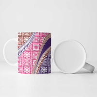Hawaiian Quilt Pattern Ceramic Mug Sweet Color Mixed - Polynesian Pride