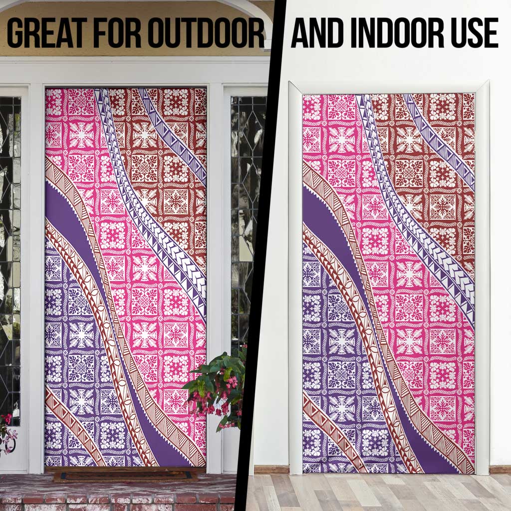 Hawaiian Quilt Pattern Door Cover Sweet Color Mixed - Polynesian Pride