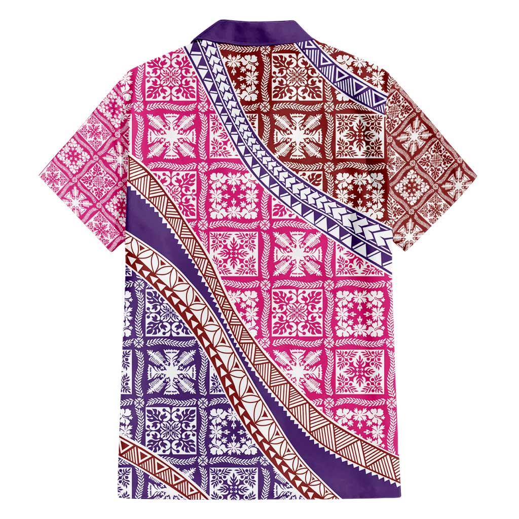 Hawaiian Quilt Pattern Hawaiian Shirt Sweet Color Mixed - Polynesian Pride