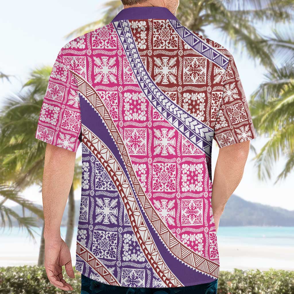 Hawaiian Quilt Pattern Hawaiian Shirt Sweet Color Mixed - Polynesian Pride