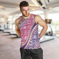 Hawaiian Quilt Pattern Men Tank Top Sweet Color Mixed - Polynesian Pride