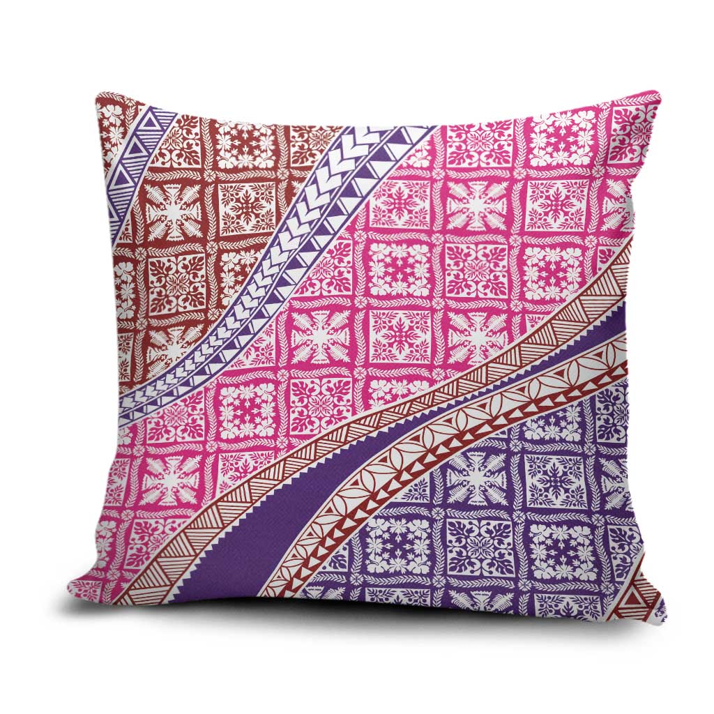 Hawaiian Quilt Pattern Pillow Cover Sweet Color Mixed - Polynesian Pride