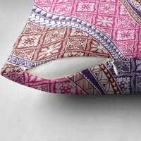 Hawaiian Quilt Pattern Pillow Cover Sweet Color Mixed - Polynesian Pride