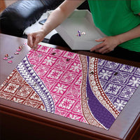 Hawaiian Quilt Pattern Puzzle Sweet Color Mixed - Polynesian Pride