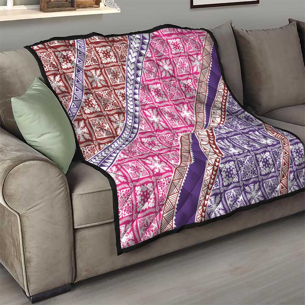 Hawaiian Quilt Pattern Quilt Sweet Color Mixed - Polynesian Pride