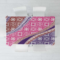 Hawaiian Quilt Pattern Tablecloth Sweet Color Mixed LT01 Pink - Polynesian Pride