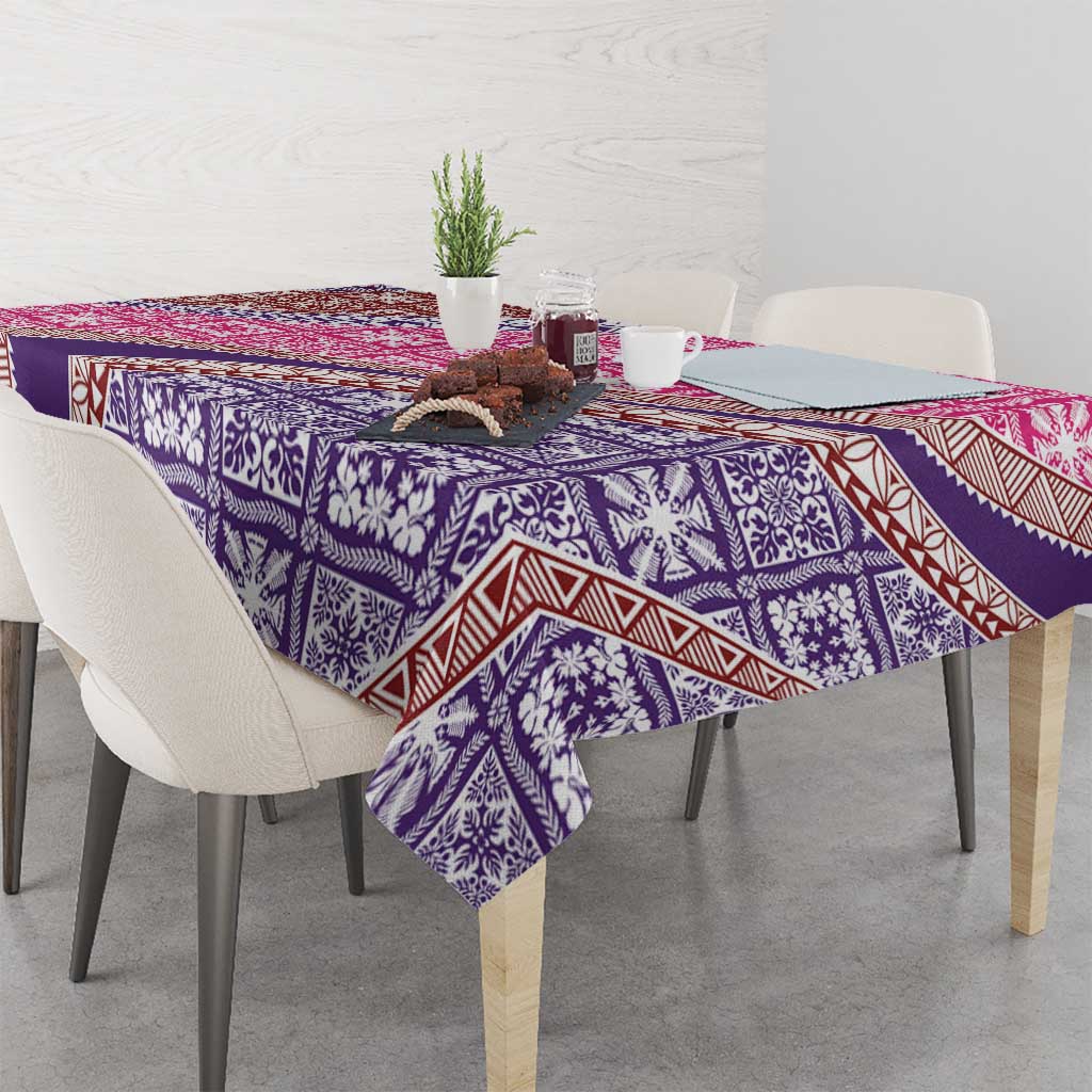 Hawaiian Quilt Pattern Tablecloth Sweet Color Mixed LT01 - Polynesian Pride