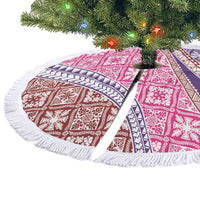 Hawaiian Quilt Pattern Tree Skirt Sweet Color Mixed - Polynesian Pride
