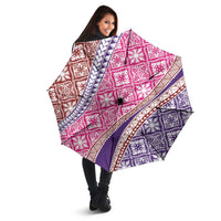 Hawaiian Quilt Pattern Umbrella Sweet Color Mixed - Polynesian Pride