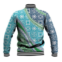 Hawaiian Quilt Pattern Baseball Jacket Fresh Color Mixed - Polynesian Pride