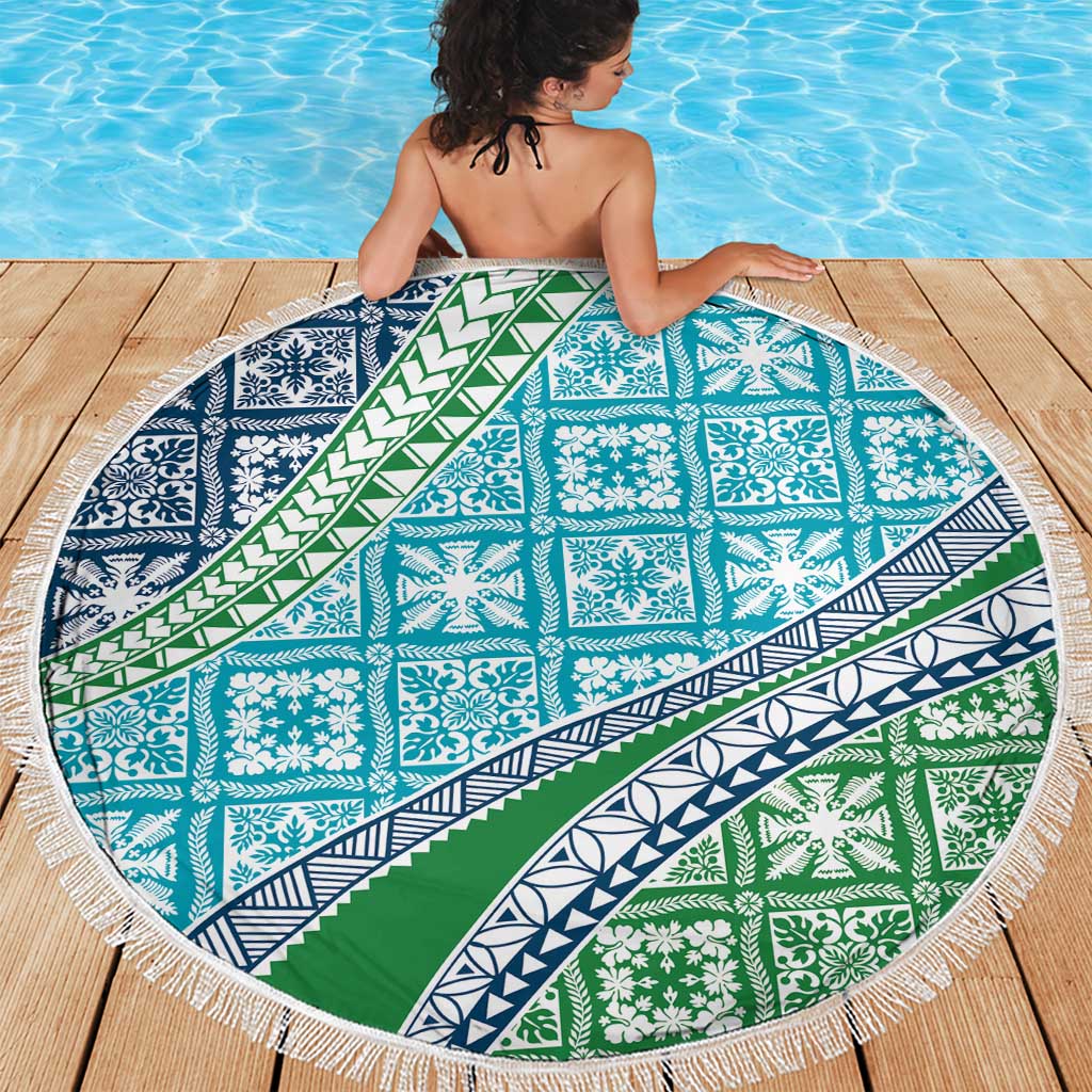 Hawaiian Quilt Pattern Beach Blanket Fresh Color Mixed LT01 - Polynesian Pride