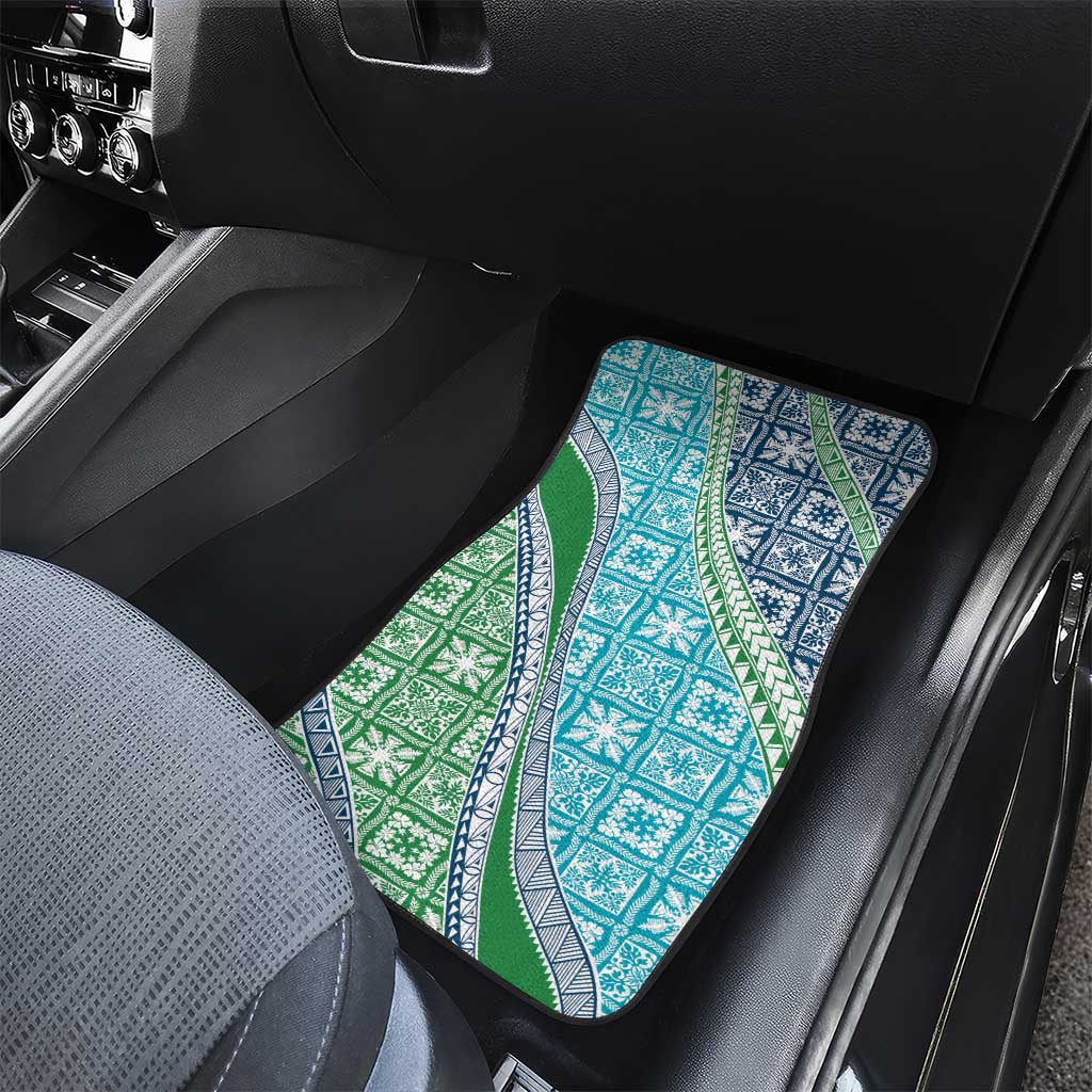 Hawaiian Quilt Pattern Car Mats Fresh Color Mixed - Polynesian Pride