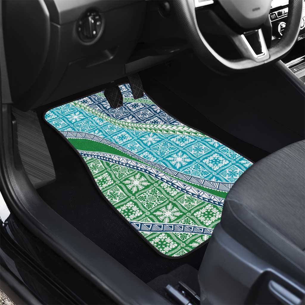 Hawaiian Quilt Pattern Car Mats Fresh Color Mixed - Polynesian Pride