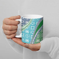 Hawaiian Quilt Pattern Ceramic Mug Fresh Color Mixed - Polynesian Pride