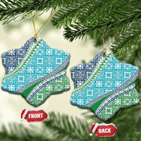 Hawaiian Quilt Pattern Ceramic Ornament Fresh Color Mixed - Polynesian Pride