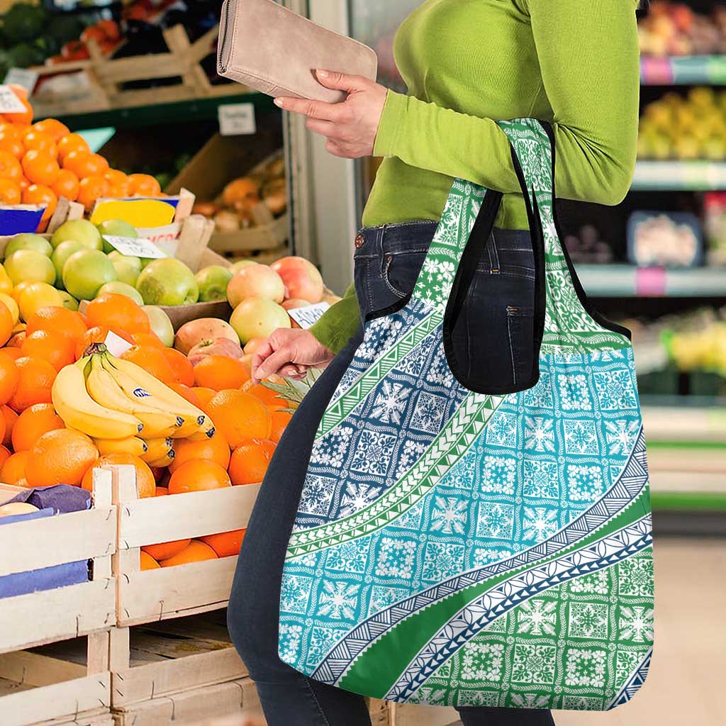 Hawaiian Quilt Pattern Grocery Bag Fresh Color Mixed LT01 - Polynesian Pride